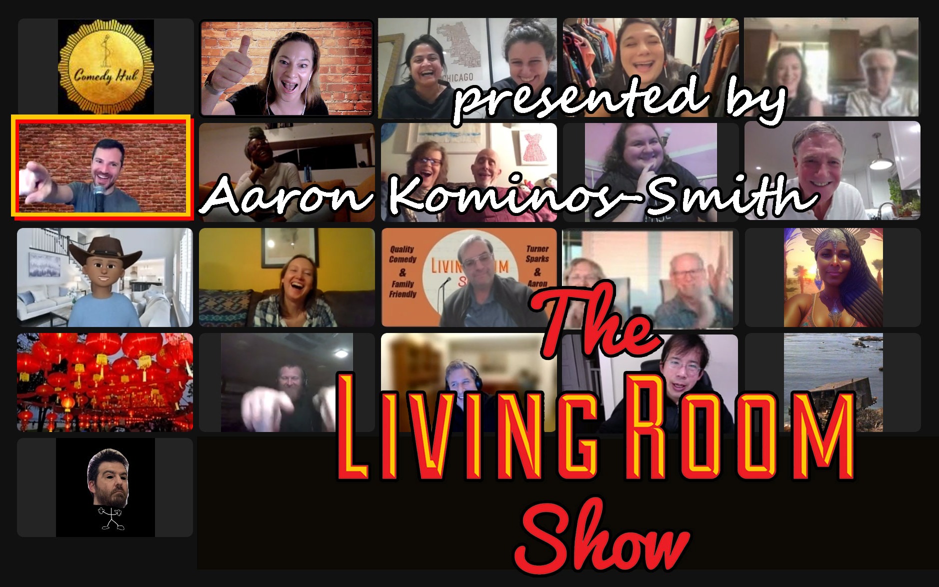 The Living Room Comedy Show VIRTUAL Straight to your Living Room!